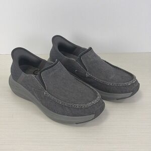 Skechers Shoes Extra Wide 10.5 Gray Slip-Ins Parson Dewitt Sneakers 204806WW
